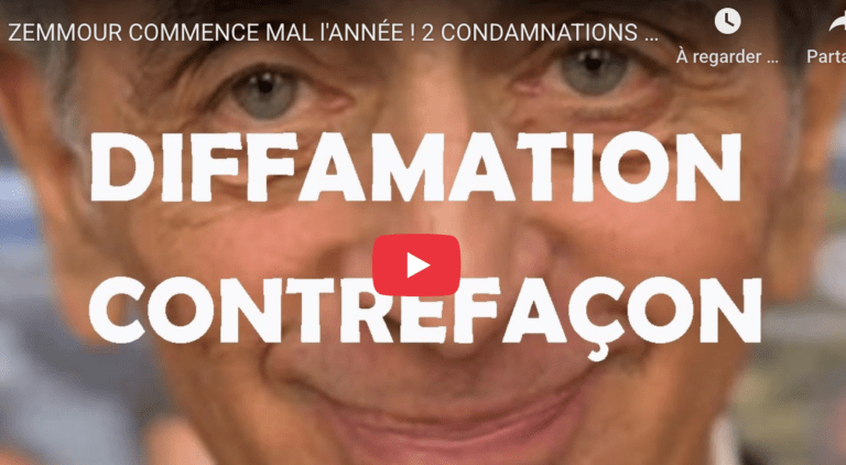 Zemmour condamné 2 fois