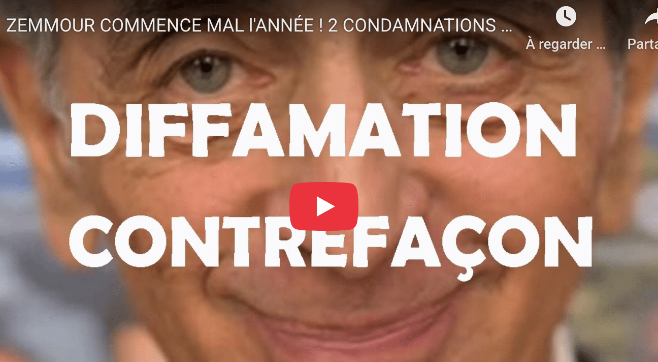 Zemmour condamné 2 fois