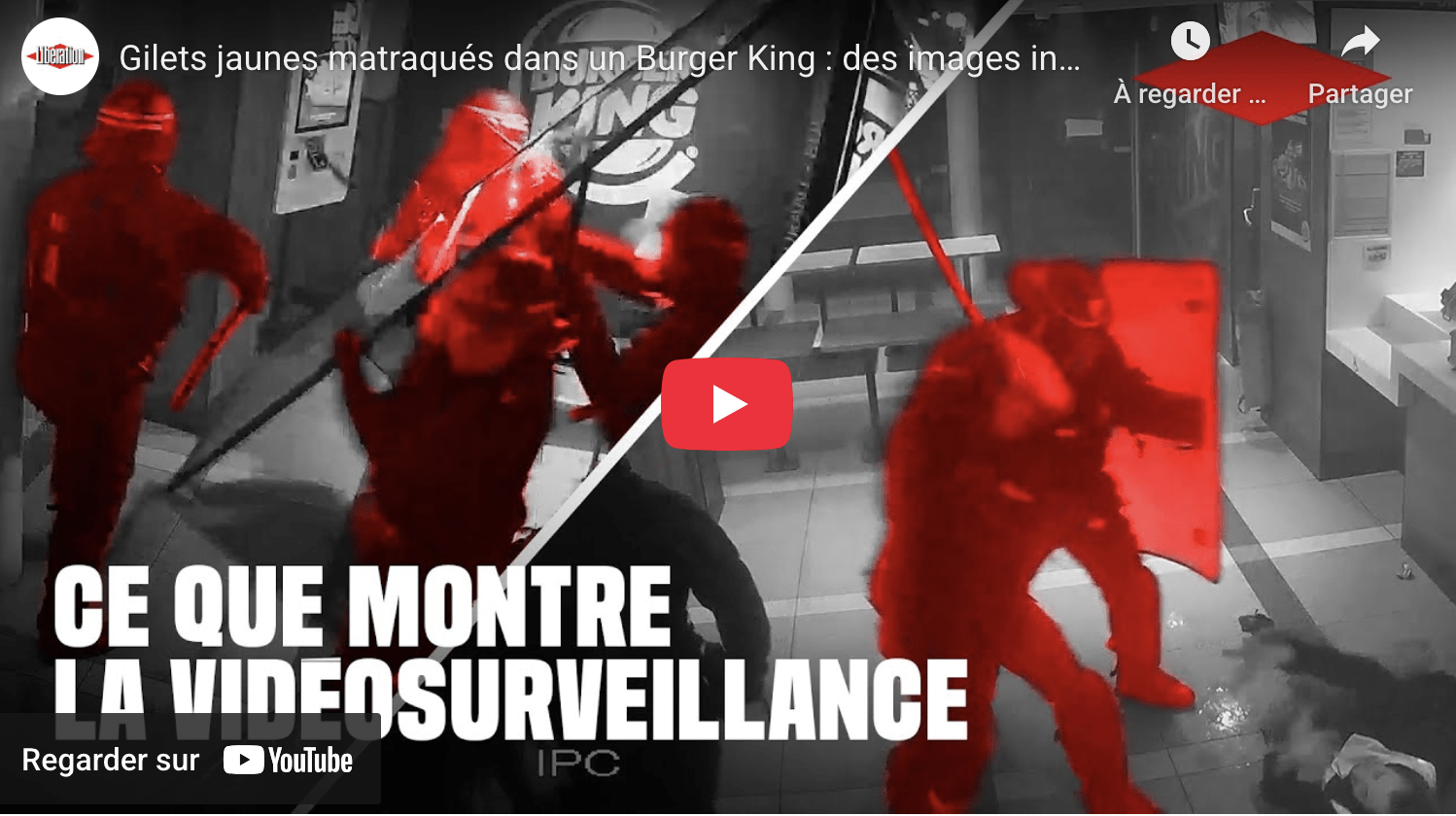 Gilets jaunes matraqués