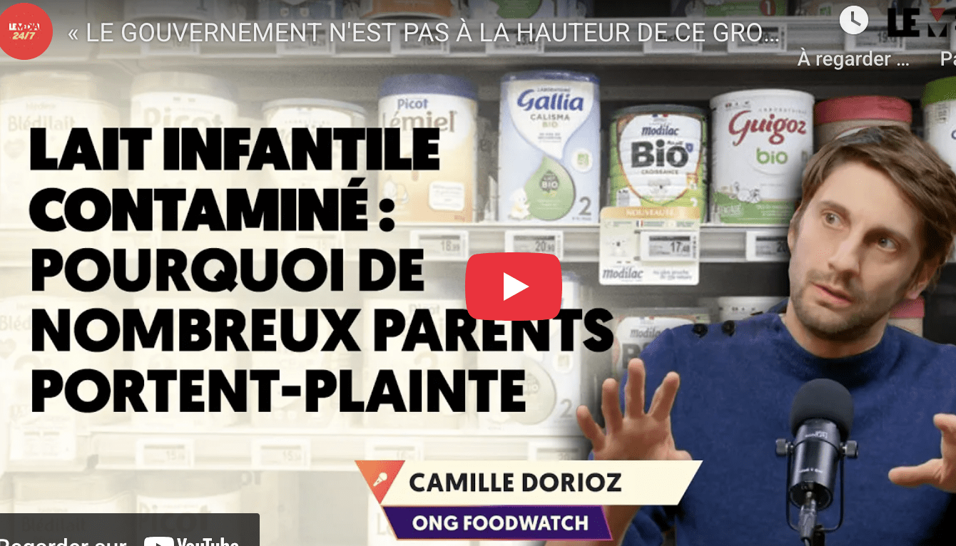 Lait infantile contaminé
