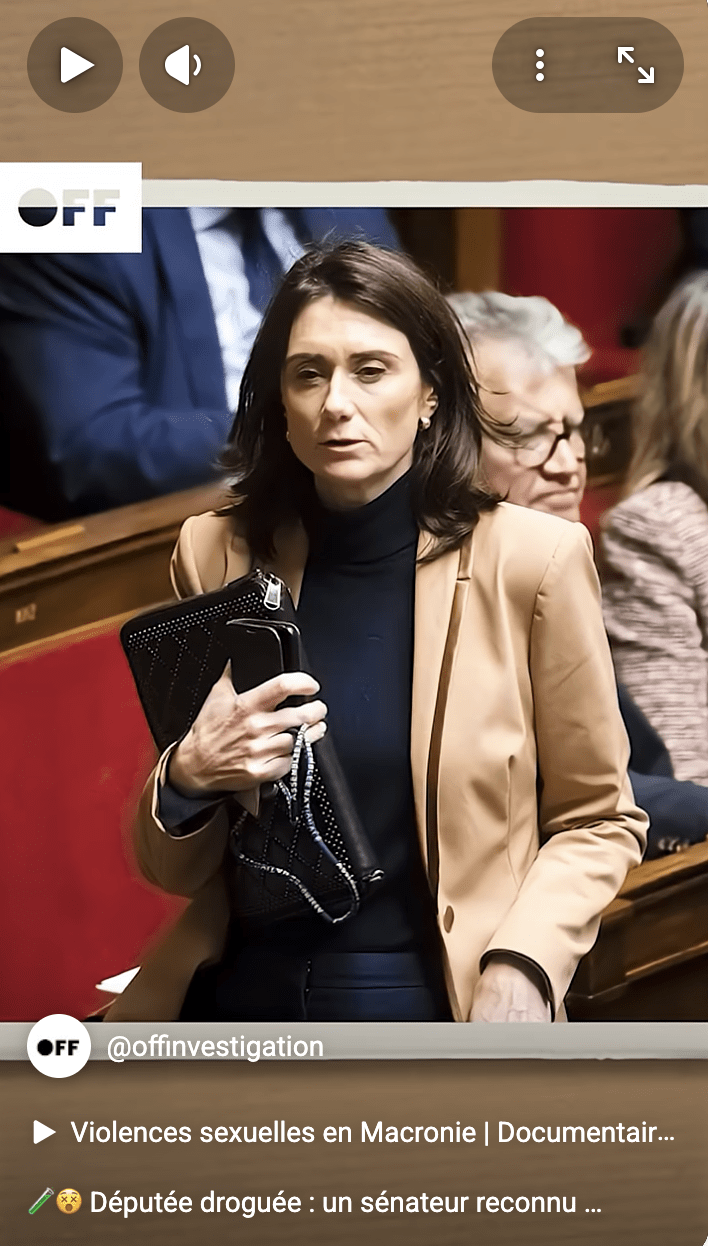 Députée droguée