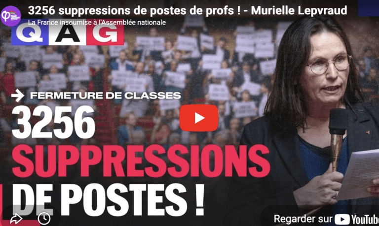 Suppressions de postes de profs