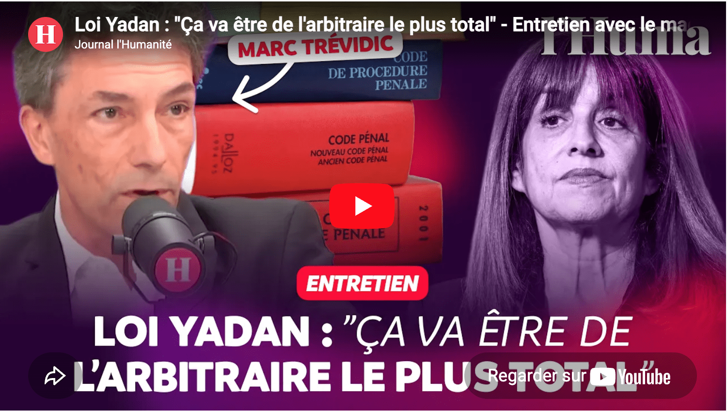 Loi Yadan : « La provocation implicite au terrorisme, ça va être de l’arbitraire »