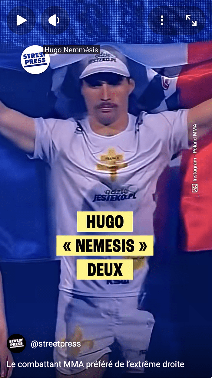 Le combattant MMA