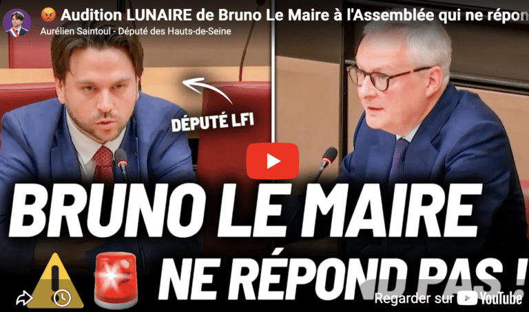 Audition LUNAIRE de Bruno Le Maire
