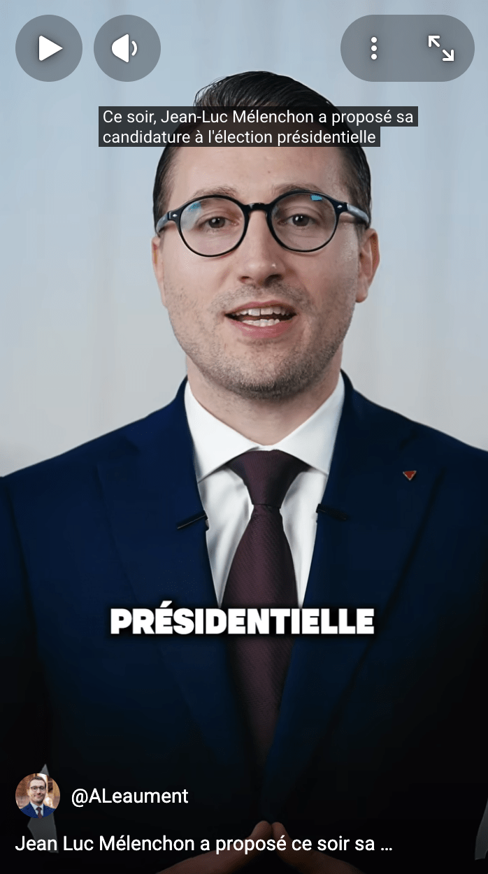 Candidature à la présidentielle
