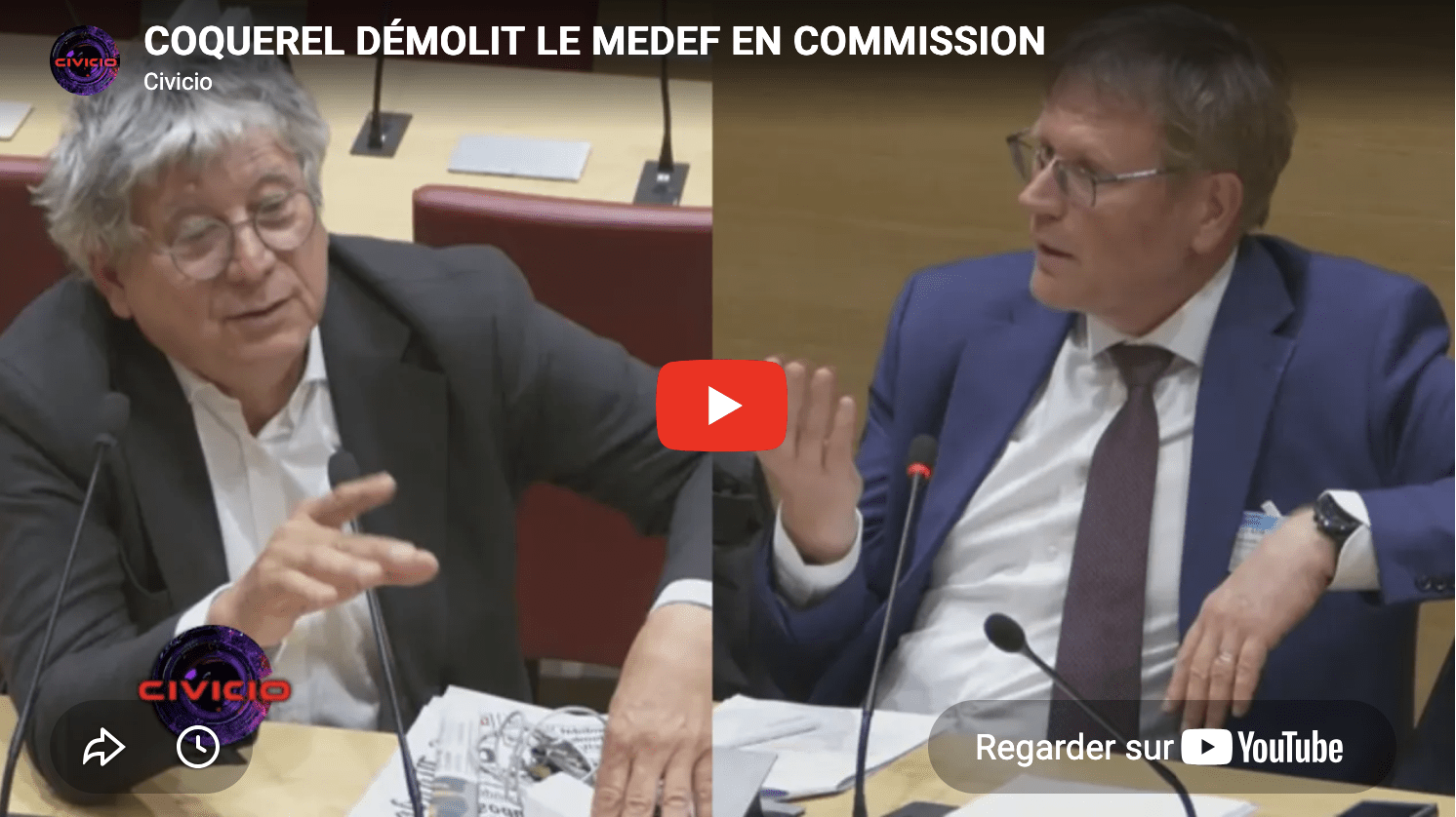 Coquerel démolit le medef