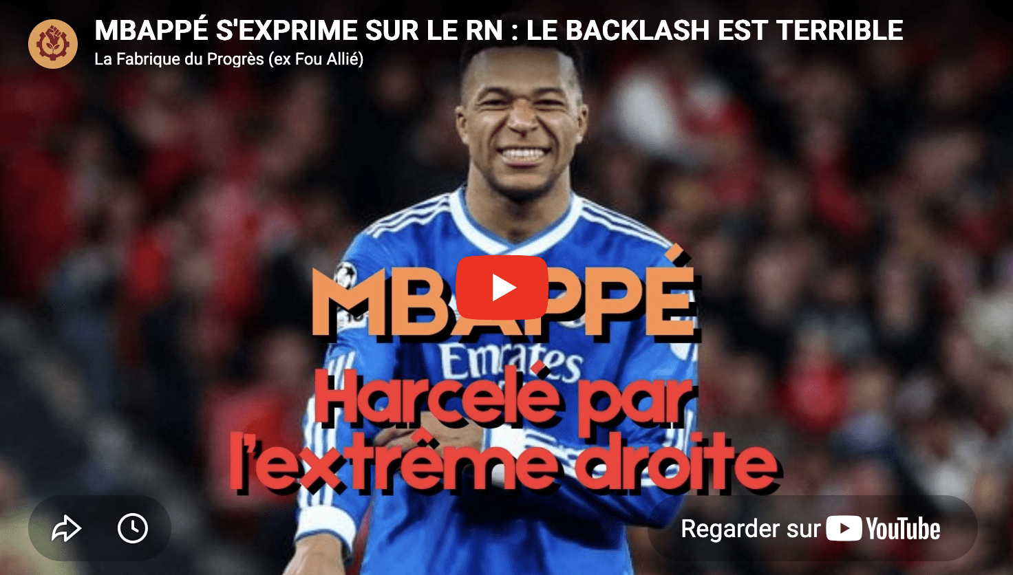 Mbappé s&rsquo;exprime sur le rn