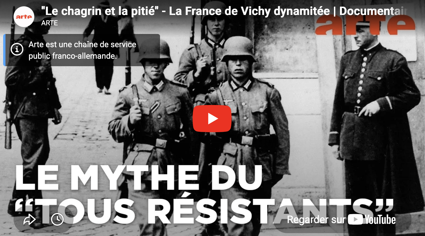 Le chagrin et la pitié