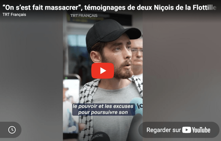 2 Niçois de la Flottille pour Gaza