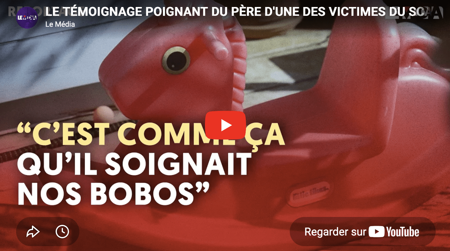 Témoignage poignant