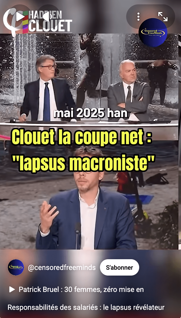 Lapsus révélateur
