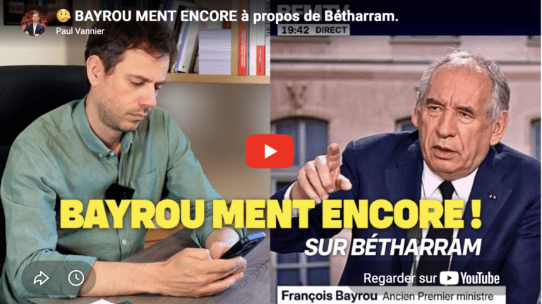 Bayrou ment encore sur Bétharam
