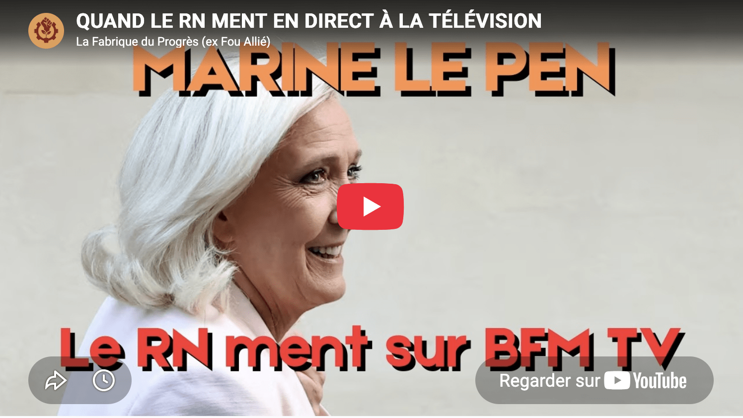 Le RN ment