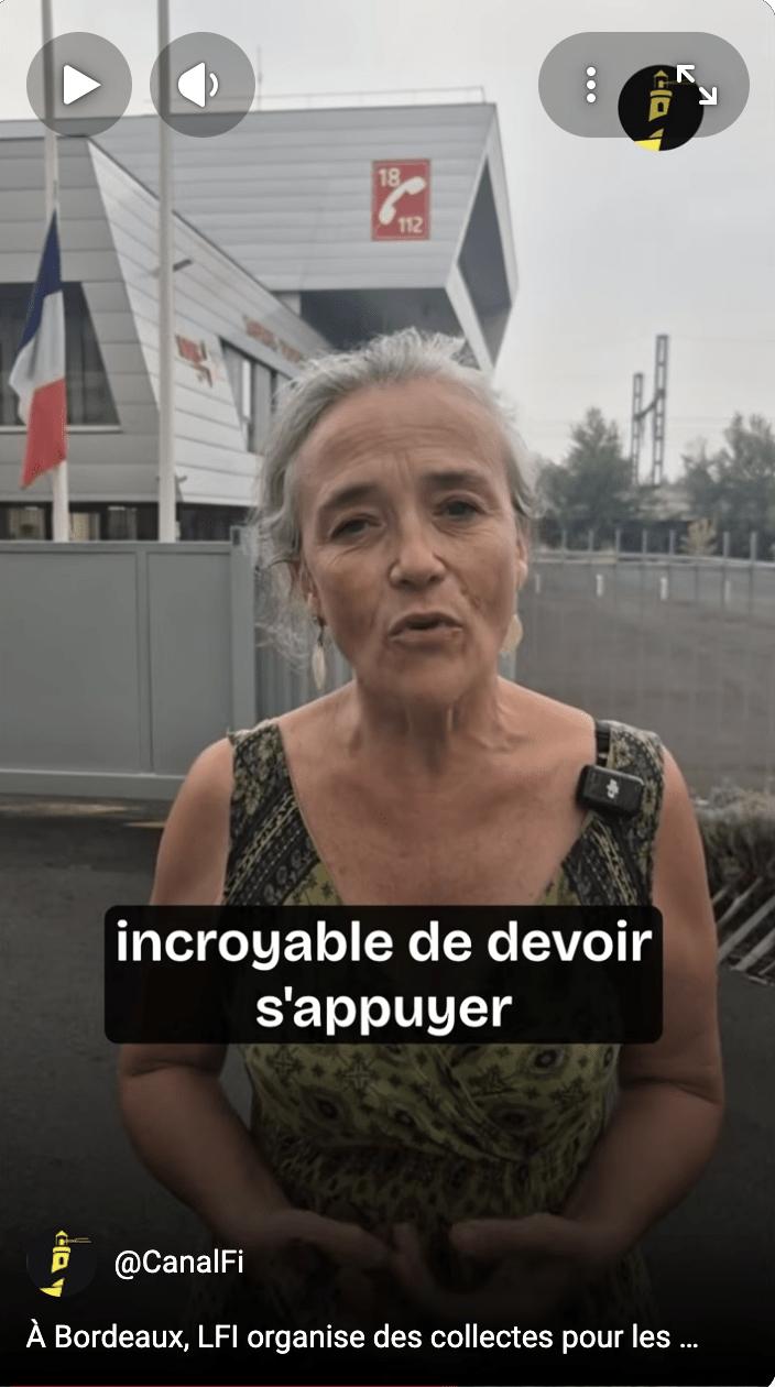 Collectes pour les pompiers
