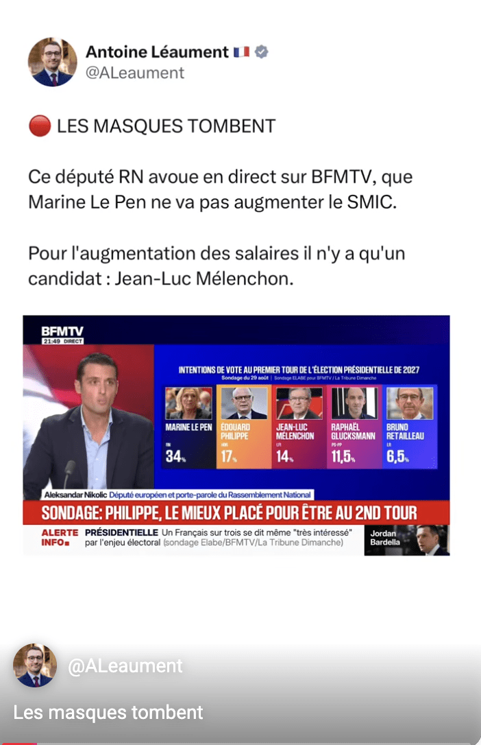 Les masques tombent