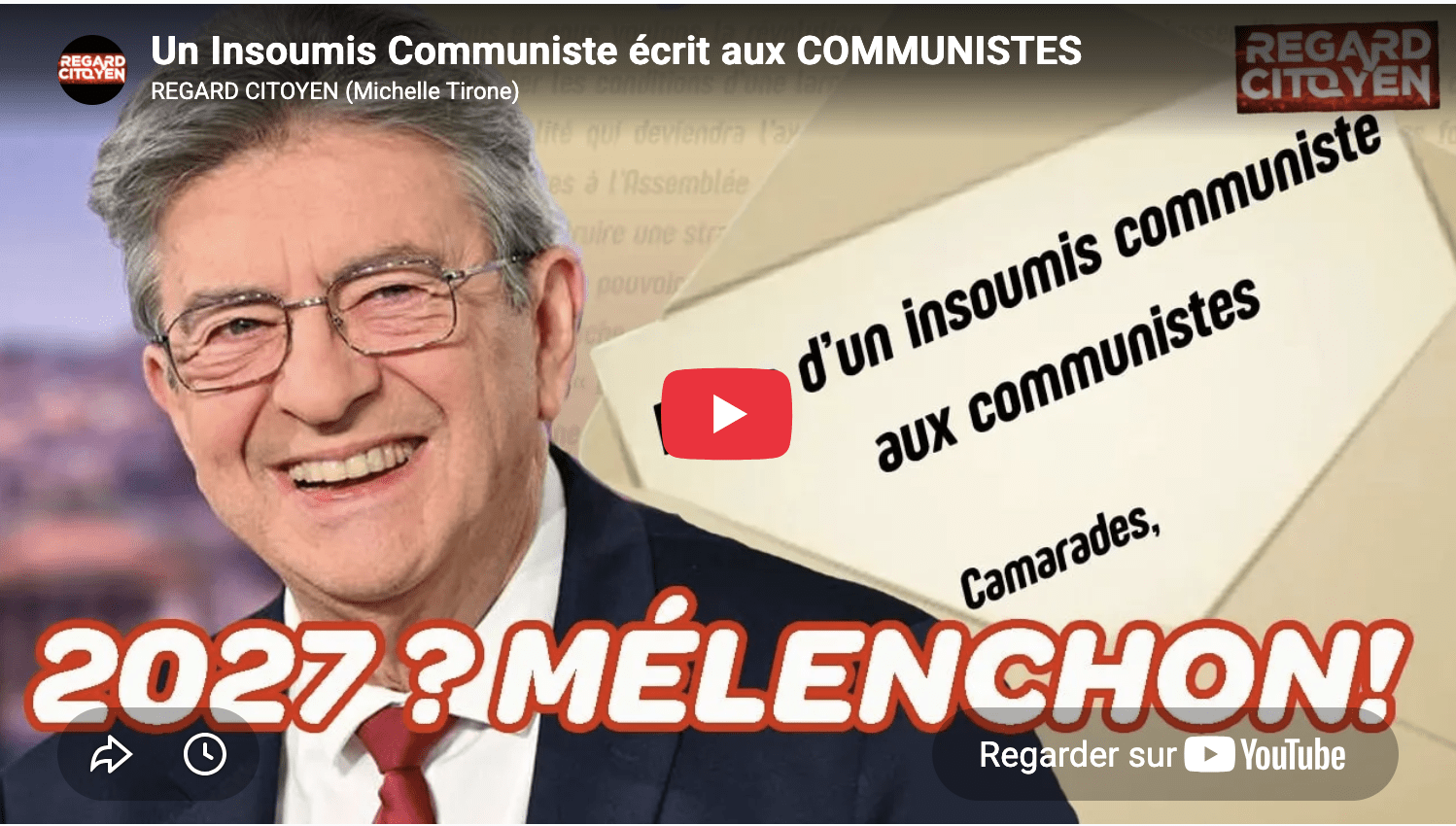 Lettre insoumis communiste