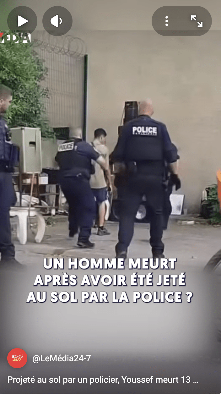 Projeté au sol