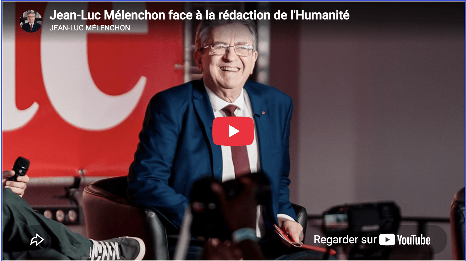 Jean-Luc Mélenchon face à la rédaction de l’Humanité