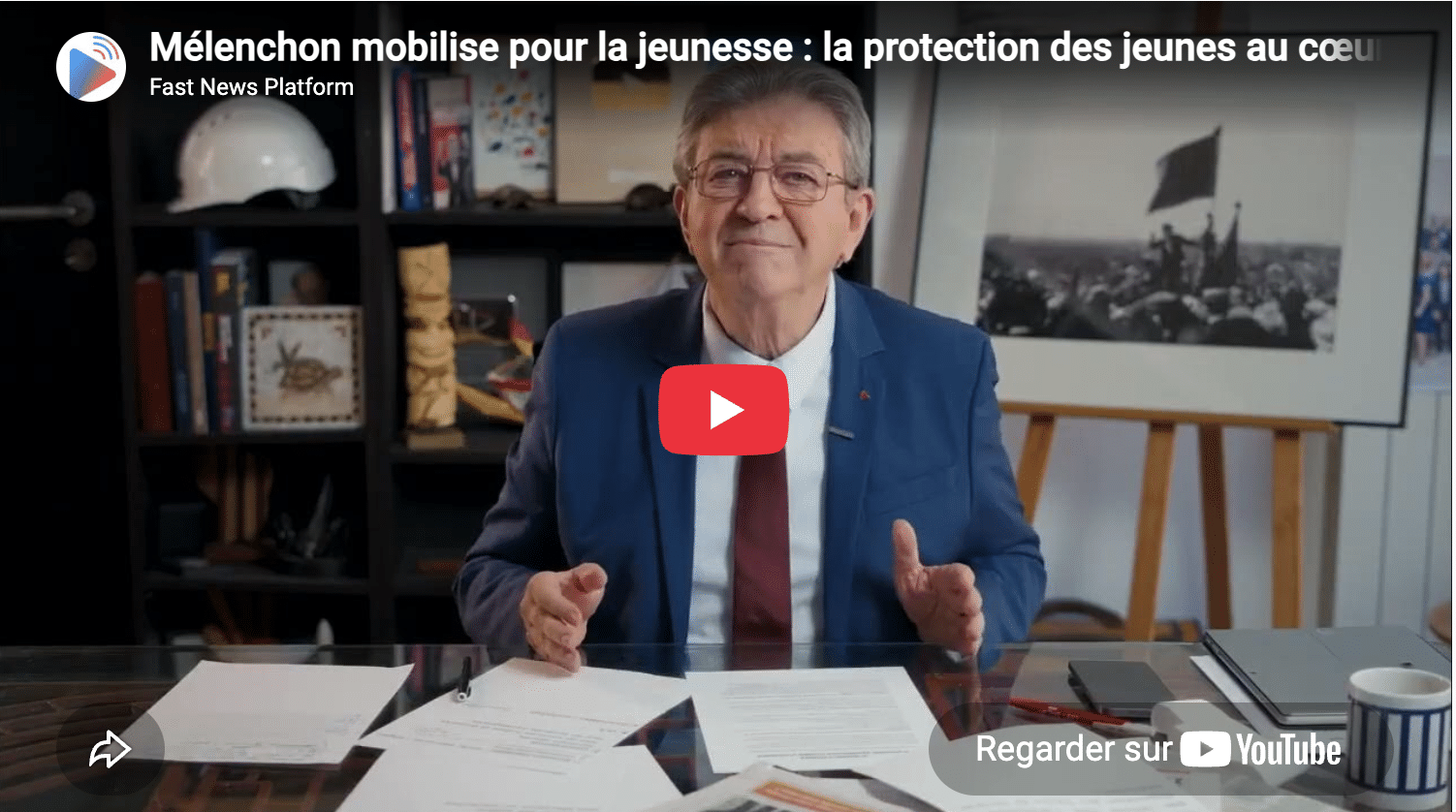 Mélenchon mobilise pour la jeunesse